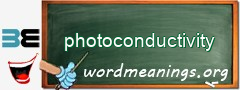 WordMeaning blackboard for photoconductivity